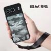 (В комплекте ремешок на запястье)Чехол IBMRS для OnePlus Nord 4, полупрозрачный матовый чехол Slim Fit, ударопрочный защитный чехол - черный камуфляж