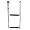 2 Steps Boat Ladder Folding Telescopic Stainless Steel for Pontoon Marine Yacht Upper Platform