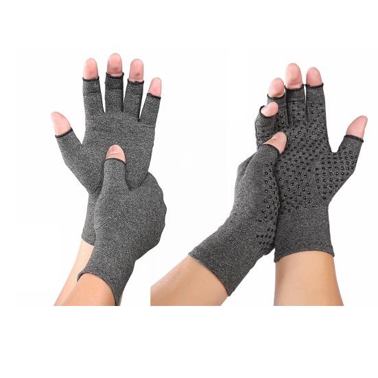 1 Pair Compression Gloves Rehabilitation Fingerless Gloves Anti Relief Gloves Wrist Support Wristband
