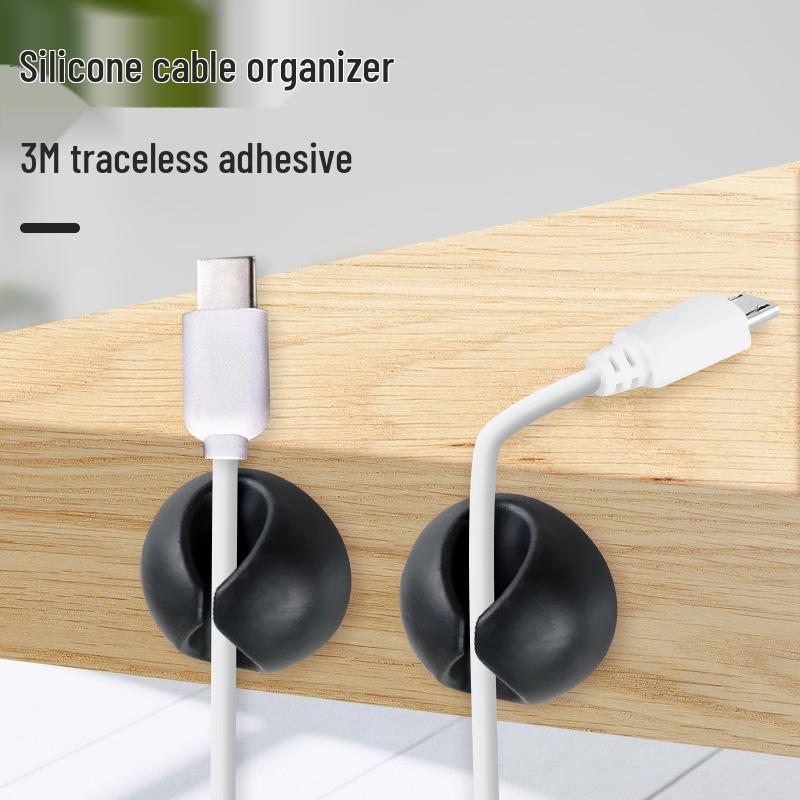 Desktop Cable Organizer and Earphone Storage Clip