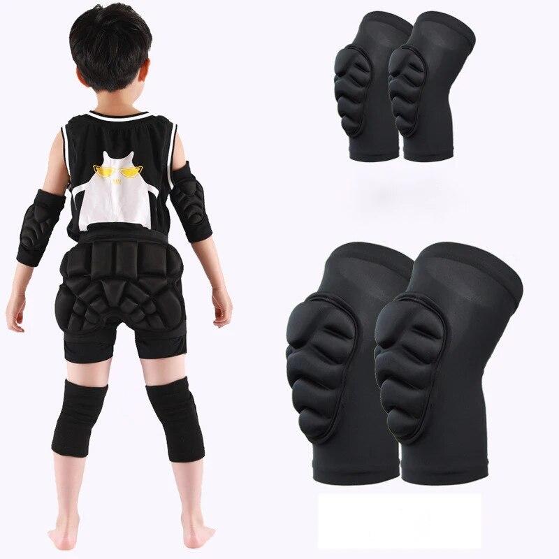 1 пара противоскользящих детских налокотников для езды на велосипеде, футбола, волейбола, танцев, наколенника, детский наколенник для катания на роликовых коньках, тенниса