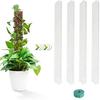 Moss Pole Plant Support 4Pcs 24 Inch Water Retention Corrosion Resistant Moss Stick with D-Shape Fastening Strap for Climbing Plants