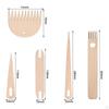 Big Eye Hand Loom Starter Shuttle DIY Weaving Comb for Tapestry Wall Hangings