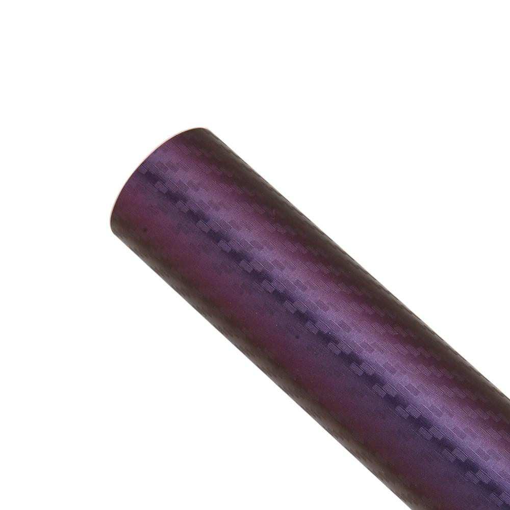 2Мx152см 3D Карбоновое волокно Фиолетовый Хамелеон Виниловая оберточная пленка Капот автомобиля Крыша Оклейка Наклейки Листы Свободный от воздуха