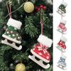 Christmas Decoration Knitted Plush Skates Ice Skates Pendant Christmas Tree Decoration Pendant