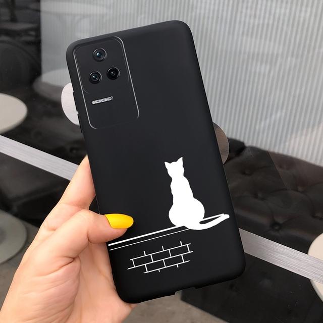 Чехол для Xiaomi Poco F4, чехол с милым мультяшным пришельцем, мягкий силиконовый чехол из ТПУ для телефона Xiaomi Poco F4 GT PocoF4, противоударный чехол