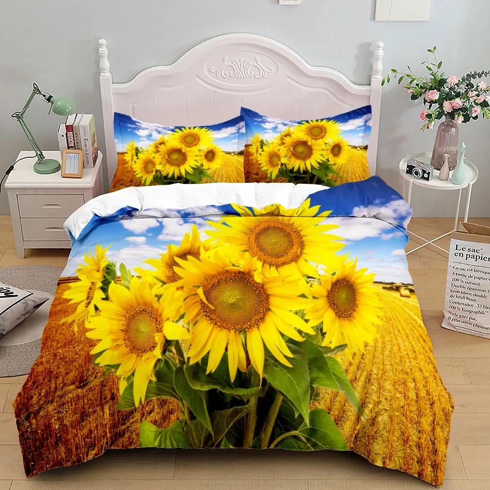 3D Цветы Красивый Комплект Пододеяльника Односпальный Двуспальный Королевский Размер США Твин Полный Кинг Размер Среди Комплекта Постельного Белья Пододеяльник Комплект Постельного Белья