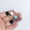 12 мм Резная Бирюза Четырехлистник Ювелирные Изделия Аксессуары для DIY: Кольцо без отверстий, Ломтик лица, Заколка для волос, Головной убор, Серьга-гвоздик