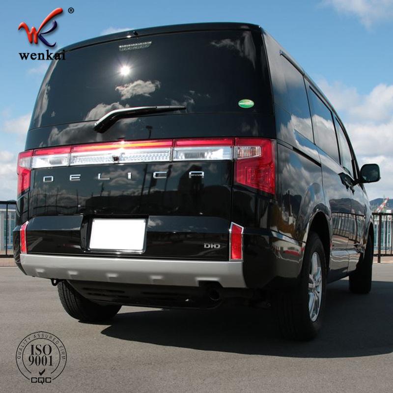 Для Mitsubishi Delica D5 Хромированная Накладка Рамка Рамки Декоративная Накладка Накладки На Задний Отражатель Противотуманную Фару Автомобиля Стайлинг Автомобиля