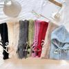 Drawstring Winter Hat Warm Hooded Scarf Cap Fashion Neckerchief Hat  Women Girl