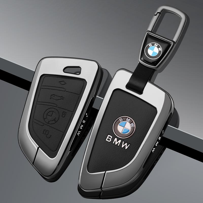 AAAXE1 Leather Car Key Case Cover Shell Keychain For BMW 1 3 5 7 Series X1 X3 X4 X5 F10 F15 F16 F20 F30 F18 F25 M3 M4 E34  Car stickers