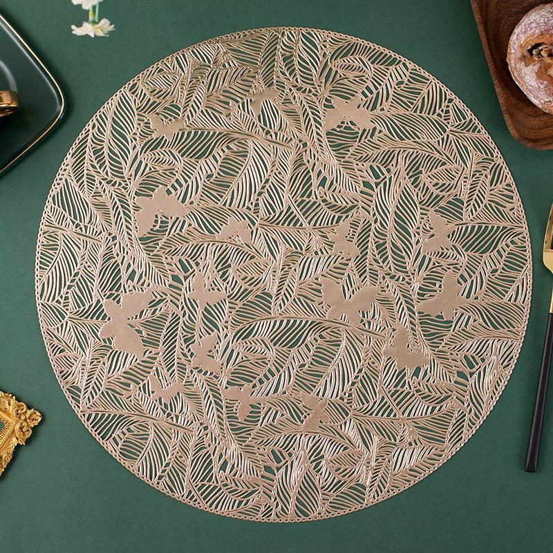 Полый коврик для столовых приборов с изоляцией из ПВХ, коврик для обеденного стола, водонепроницаемый и маслостойкий коврик для столовых приборов в западном стиле для ресторана