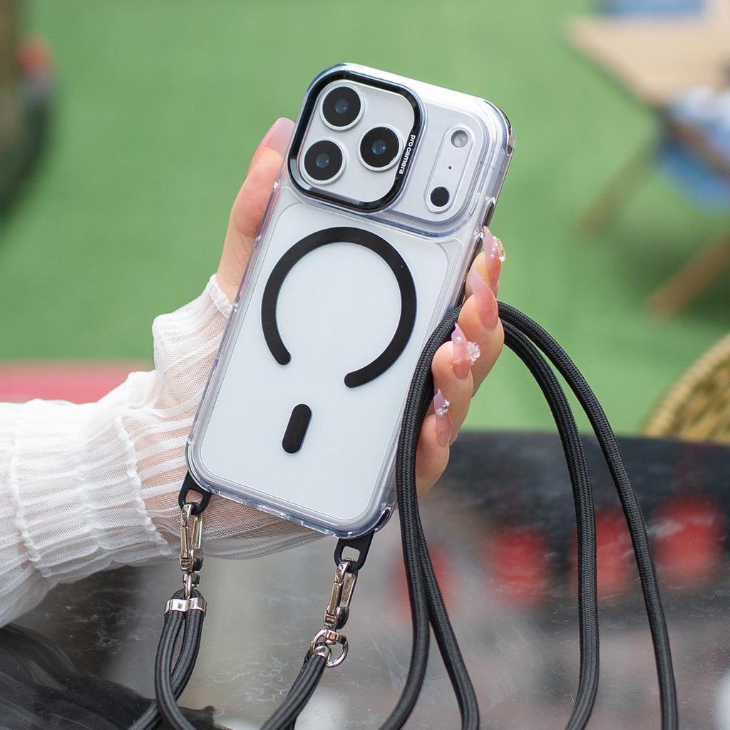 Чехол для iPhone 18 Pro Max с ремешком: Регулируемая защита от падения по четырем углам