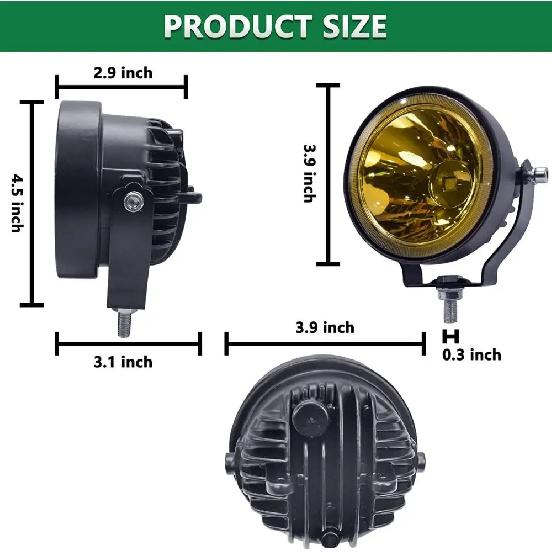 NLpearl 4 Inch Led Work Light White Yellow Spot Flood Barra 12V 24V 4x4 Offroad Fog Lights For Motorcycle Car ATV Race Dirt