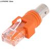 ВЧ (RF) female на RJ45 male Коаксиальный бочкообразный переходник-соединитель Coax Adapter, RJ45 на ВЧ (RF) разъем BNC F-типа