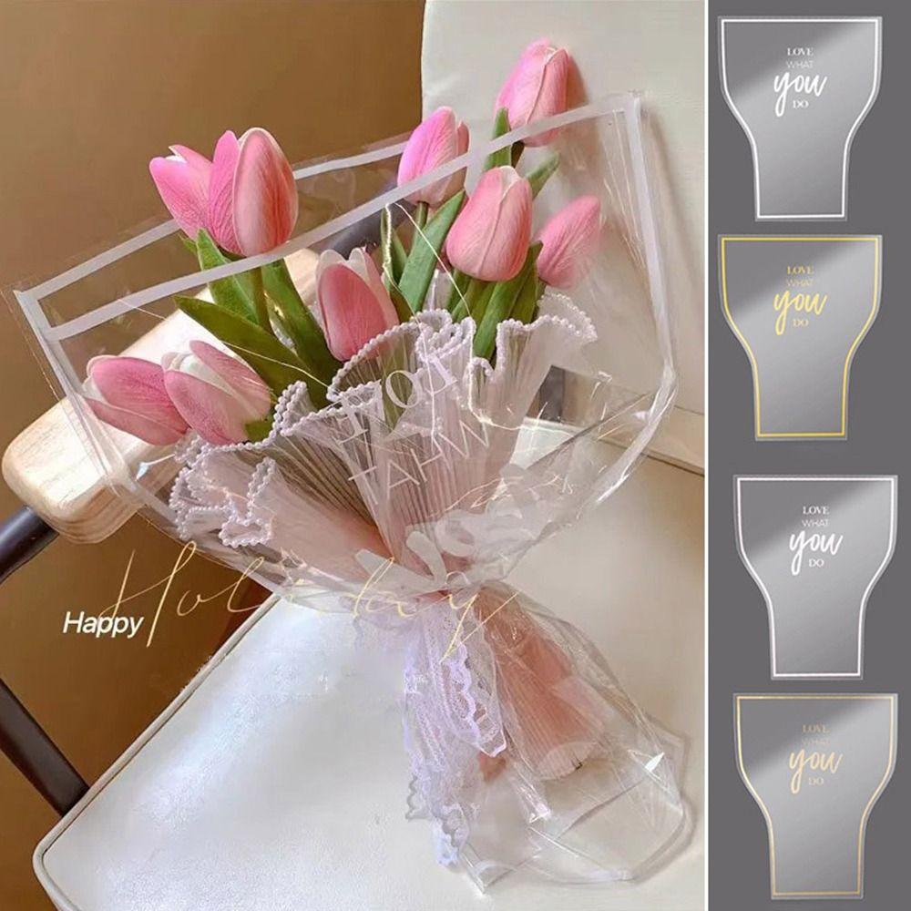 30Pcs/Set Photo Props Flower Wrapping Bag Flower Packaging Materials for Mother's Day