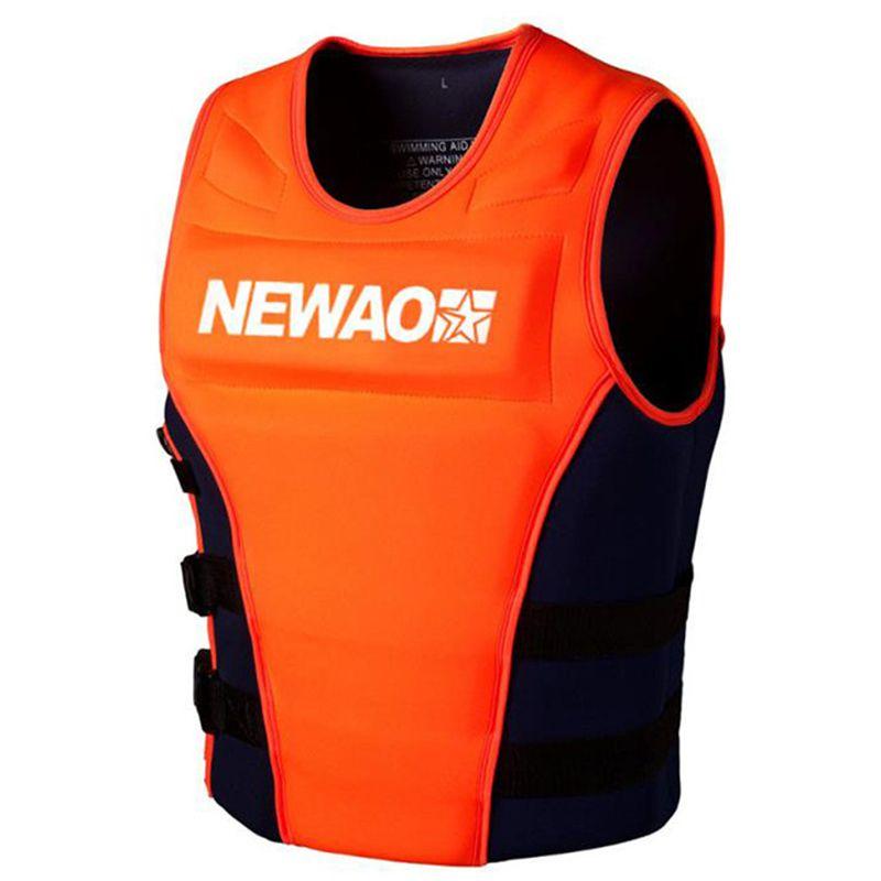 Прочный взрослый спасательный жилет с наполнителем из плавучей пены, регулируемым ремнем и гладкой молнией