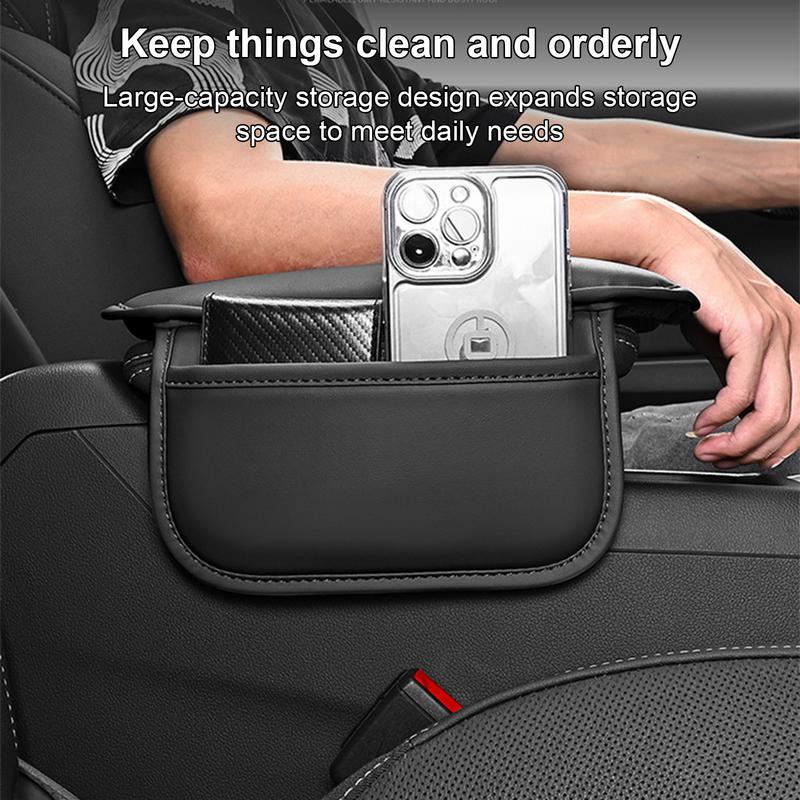 Car Armrest Cover PU Leather Waterproof Armrest Box Mat Center Console Mat Wear-Resistant Arm Rest Cushion Center Console