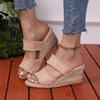 Fashion Platform Wedge Slippers Summer Fashion Peep Toe Super Designer Shoes Sexy Sandal  Fashion Peep Toe Super High Sandals Zapatillas
