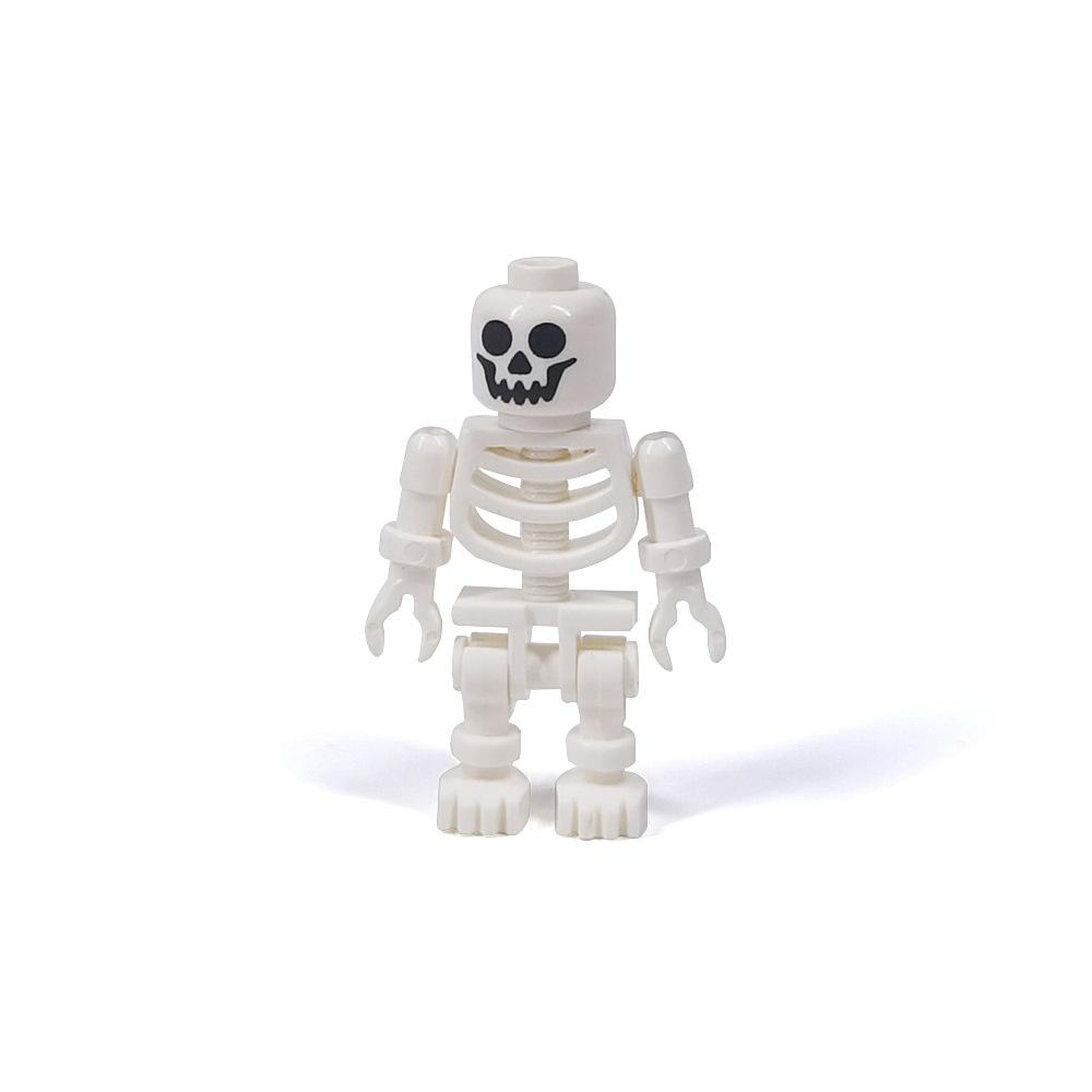 Assembling Dolls Small Particles Cemetery Building Block Halloween Skeleton Ghost Grim Reaper Scene Toy