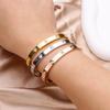 Gold Plating Lover Bracelets & Bangles for Women Charming Zirconia Couple Bracelet  New Trendy Luxury Jewellery