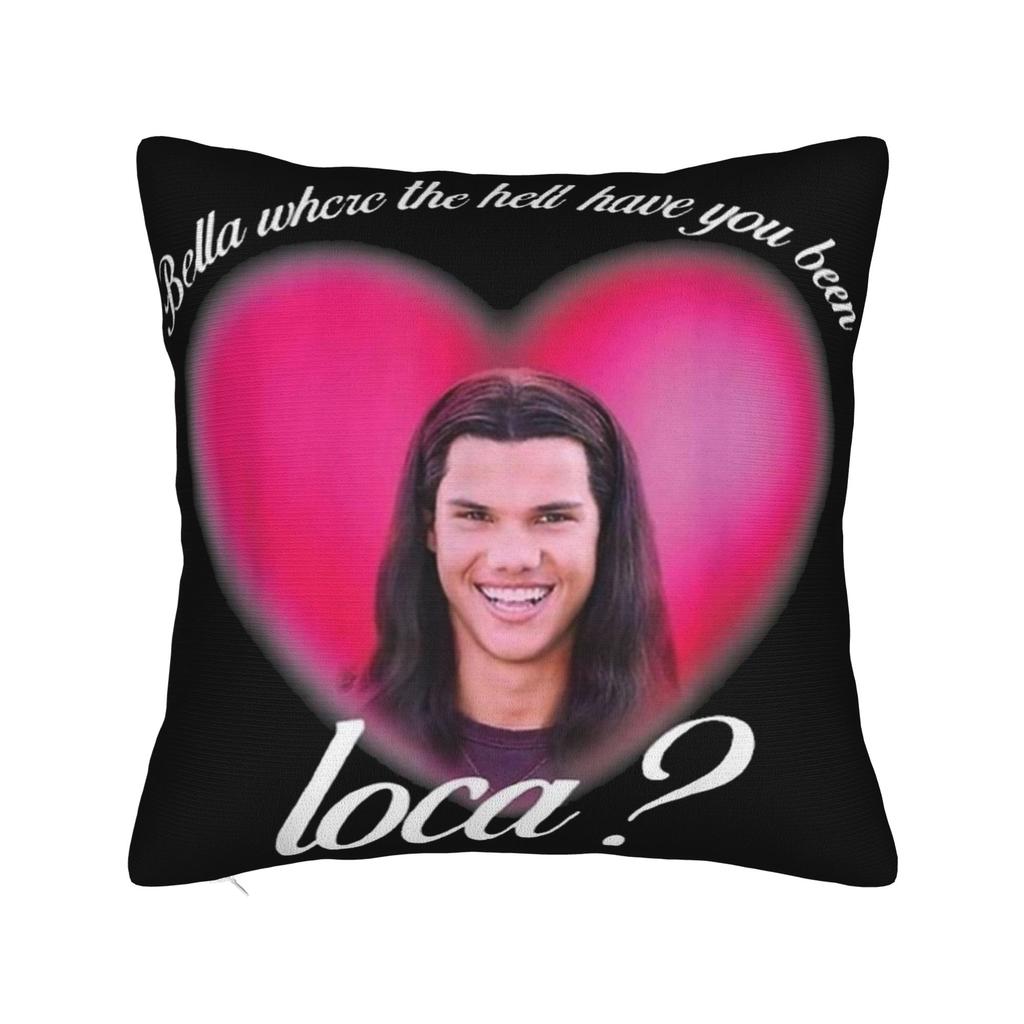 Funny Edward Cullen Jacob Twilight Pillow Case Retro Trendy Pillow Cover Comfy Pillowcases For Chair Sofa Home Decor