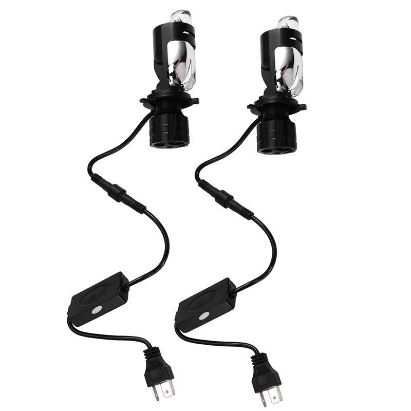 Auto Lamp LED H4 Lens A82 HIB2 Bulbs Headlights Dual Projector Mini Lens For Car Motorcycle