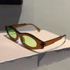 Oval Sunglasses  New Fashion Vintage Candy Color Beach Vacation Shades Women Retro Vintage Brand Outdoor Sun Glasses