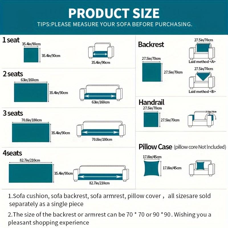 Solid Color Plush Sofa Cushion for Autumn and Winter Warmth, Thickened Anti Slip Pet Friendly Sofa Protective Cover