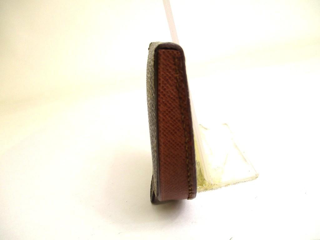 Подлинный кошелек для монет LOUIS VUITTON Monogram из коричневой кожи Porto Monnaie Gousset #a901 Восстановленный