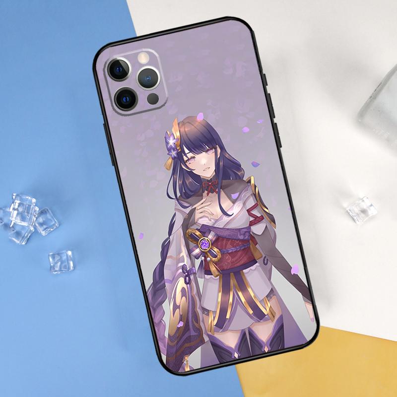 Чехол для телефона Baal Genshin Impact для iPhone 16 Pro 15 Pro 11 13 14 Pro Max 12 Mini XR 16 15 Plus 16e Защитный корпус