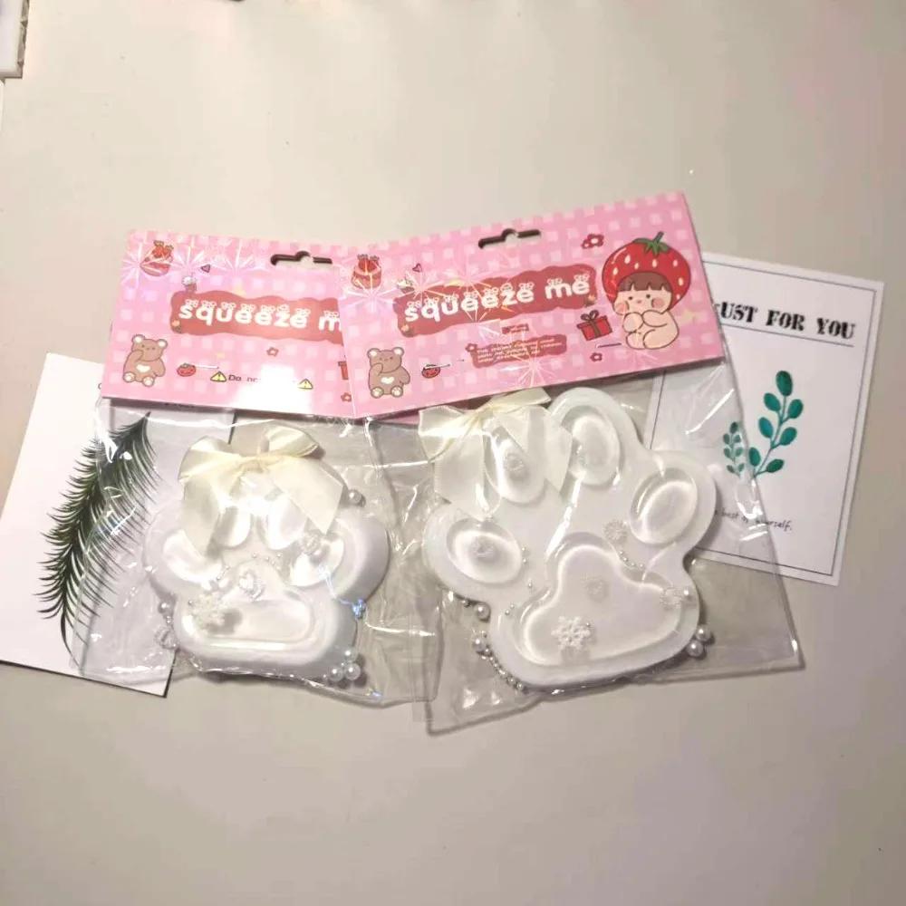 Липкие 12/14см Игрушки-кошачьи лапки для сжимания Милый бантик Щипок Игрушка для снятия стресса Огромные Мягкие Игрушки для релаксации