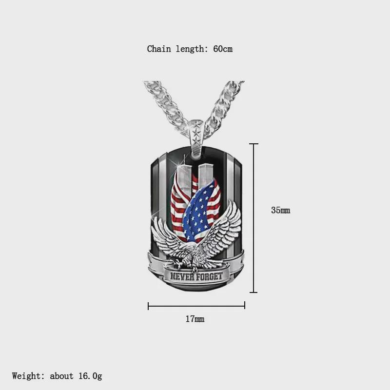 Мужская ретро-панк-подвеска с орлом