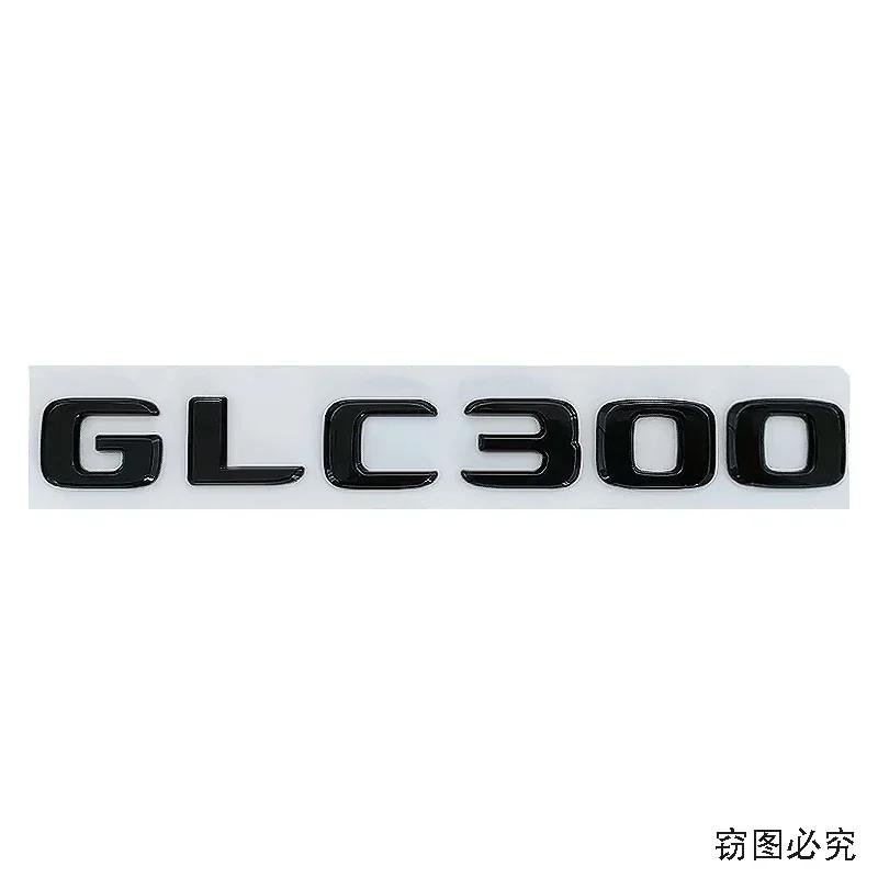ABS Car Letter Sticker Rear Emblem Badge Tail Trunk Decals for Mercedes Benz GLC200 GLC260 GLC300 Exterior Decoration