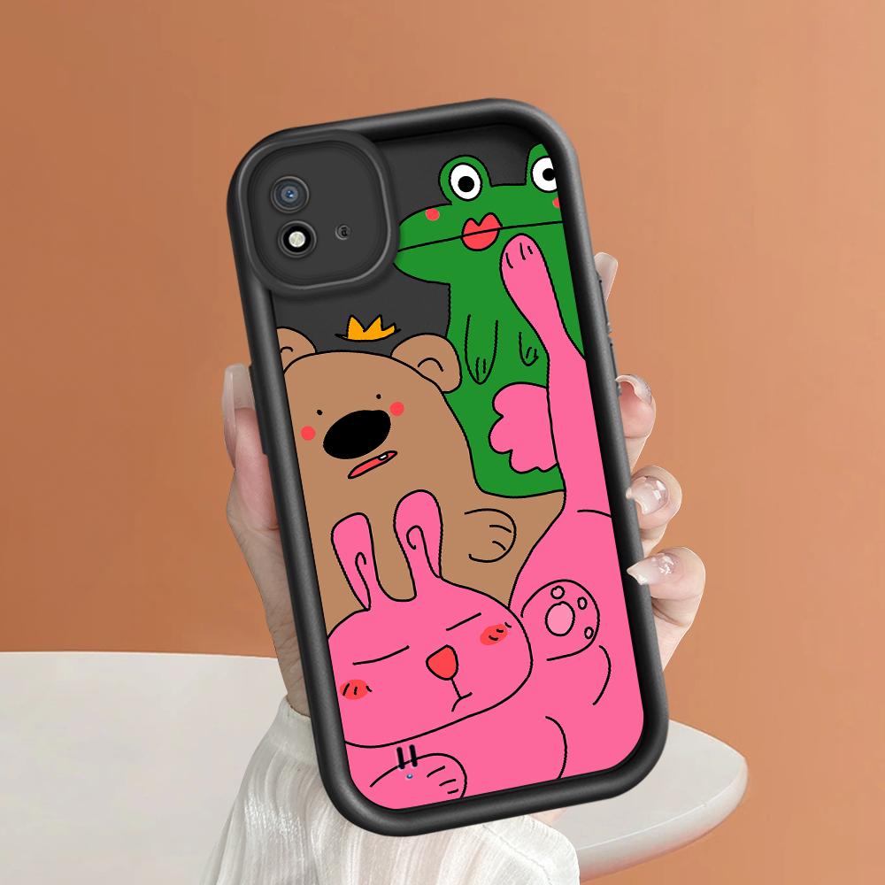 Мягкий силиконовый квадратный чехол с рисунком лестницы для телефона, полное покрытие, противоударный защитный резиновый чехол для камеры для OPPO Realme