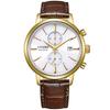 Men's Analog Watch Eco-Drive 32025928, Brown, Standard Size, Strap.