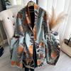 Plants, Flowers, Daisies, Contrasting Colors, Fashionable, Elegant And Comfortable, Women'S Imitation Cashmere Thermal Scarf, Air Conditioner Shawl