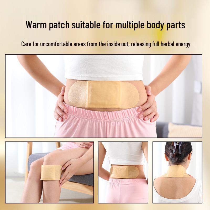 Aihao Essential Oil Heating Patches: Warm Neck, Waist & Knee Acupoint Moxibustion Patches with Mugwort.