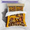 3pcs Football Team (21) Design Cover Set - HD Printed Bedding with 1 Cover and 2 Pillowcases - Perfect for Home and Dorm Decor