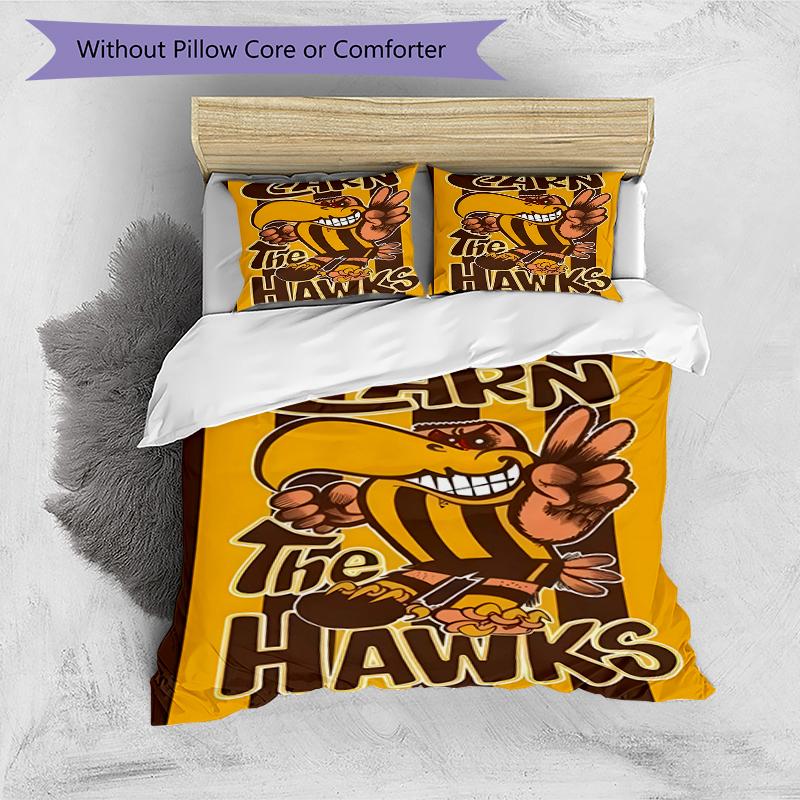3pcs Football Team (21) Design Cover Set - HD Printed Bedding with 1 Cover and 2 Pillowcases - Perfect for Home and Dorm Decor