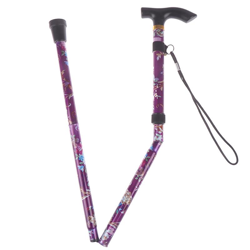 1шт алюминиевый сплав пятисекционная складная трость Т-образный руль безопасная трость