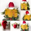 Рождественская елка Топпер клетчатая забавная плюшевая кукла украшение Рождественская елка украшение праздник