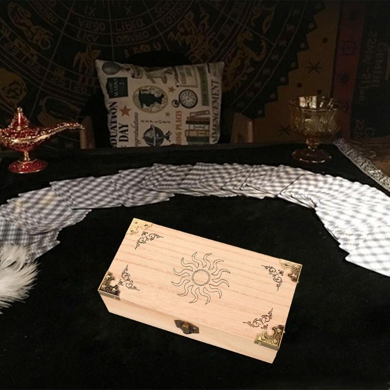 Fashion Wood Playing Card Holder Deck Box Storage Case Organizers Playing Cards Poker Card Box Handcrafts For Men Women