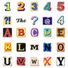 50 Ретро Серия Английских Букв Водонепроницаемые Декоративные Наклейки Креативное Цветовое Сочетание Трехмерный Эффект Наклейки