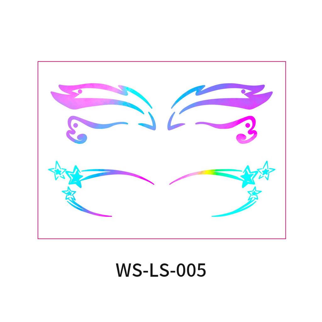 Европейско-американский трансграничный музыкальный фестиваль - Лазерные наклейки для подводки глаз - Водонепроницаемые и стойкие одноразовые татуировки