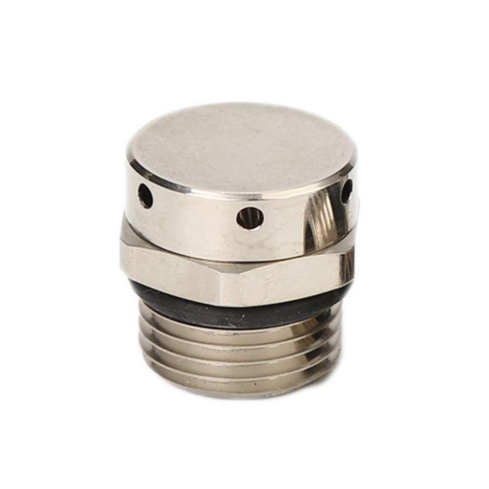 Серебристый вентиляционный клапан-заглушка, никелированный вентиляционный клапан, прочный клапан сброса давления, рабочий