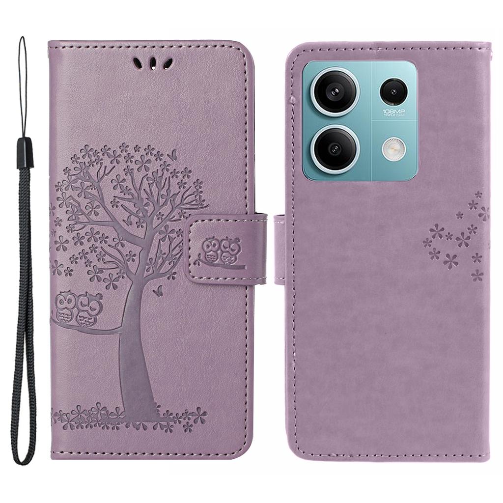 For Xiaomi Redmi Note 13 5G Cell Phone Case Imprinted Leather Cover