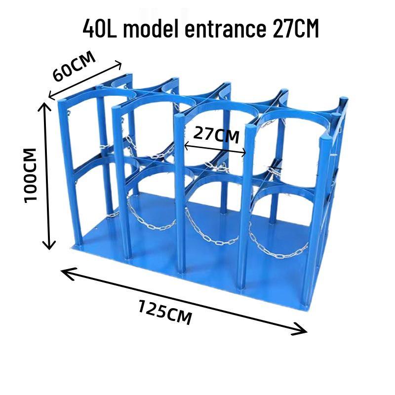 Двухцилиндровая стойка против опрокидывания для лабораторных кислородных и ацетиленовых баллонов