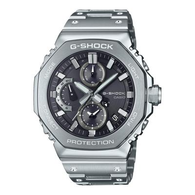 Мужские часы G-Shock с хронографом из цельного металла, Bluetooth, солнечная батарея, GMC-B2100D-1AJF, серебристая модель, Япония