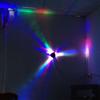Красочная светодиодная диско-шар Свет Вращающийся дизайн RGB-подсветка Сценический свет Питание от USB Мигающий свет Светодиодный вращающийся свет